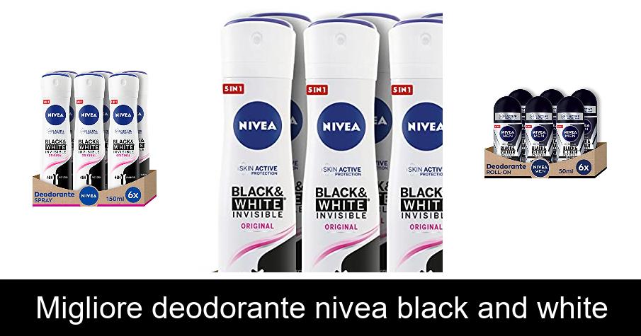 Migliore deodorante nivea black and white