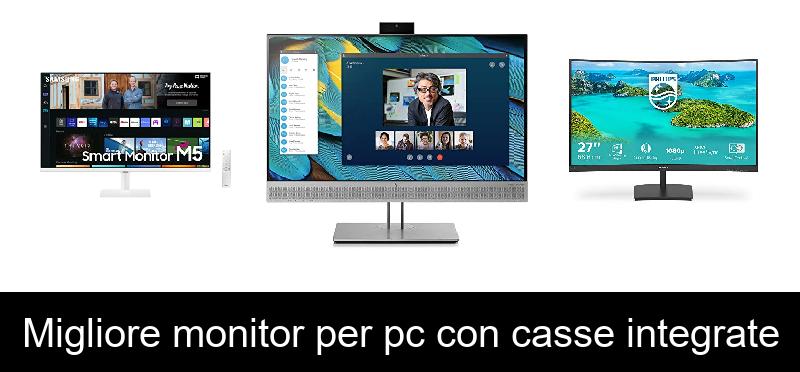 Migliore monitor per pc con casse integrate